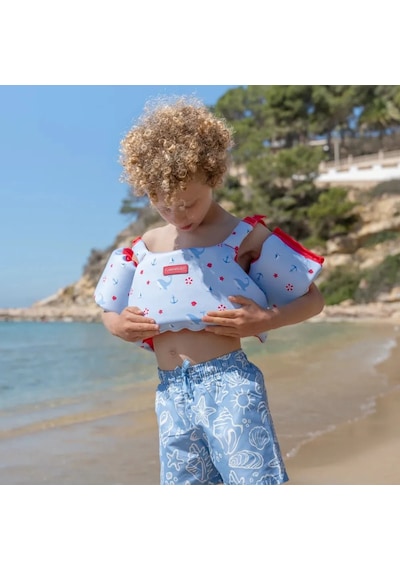Flamingueo Neopren Kolluklu Yüzme Yeleği Marlon Mavi