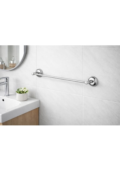 İbico Banyo Uzun Metal Havluluk Vidalı Montaj Metal