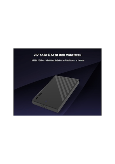 Hıksemı Hs-hub-mhb201 Usb3.0 25&quot Disk Kutusu. Ssd Ve Hdd Katkı Sağlar 5gbps Siyah Win Mac-os Linux Android 1923 1