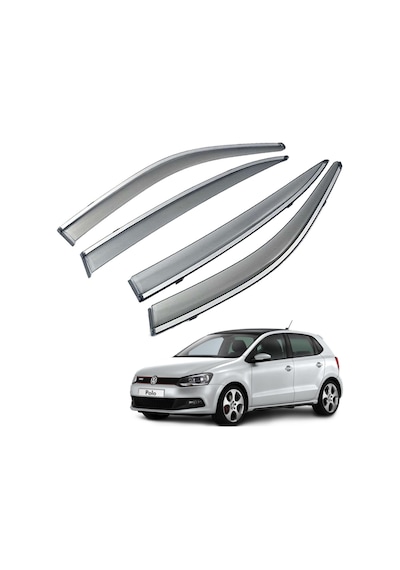 Vw Polo Hb Mügen Cam Rüzgarlığı Kromlu Rüzgarlık Paslanmaz Kromlu 2009-2017 Arası Füme Renk