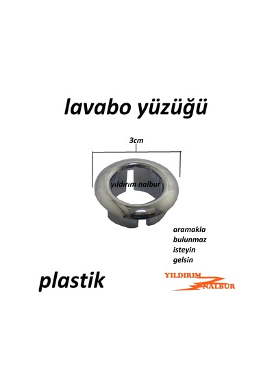Lavabo Yüzüğü Lavabo Bilezik Tapası Paarlak Plastik