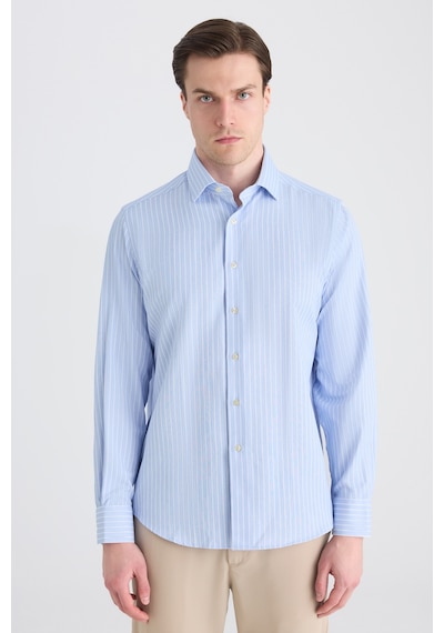 D'S Damat Ds Damat Regular Fit Mavi Çizgili Gömlek 5hf02ıg25100m Çok Renkli