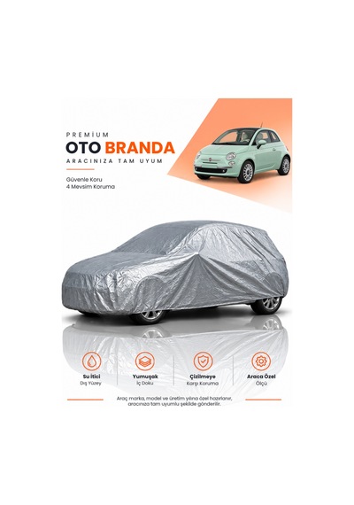 Fiat 500 Ailesi 2007-2015 Hatchback Uyumlu Araba Brandası Oto Branda Araba Örtüsü Araç Çadırı