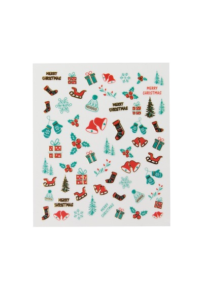 Merry Christmas Tırnak Stickerı - 05
