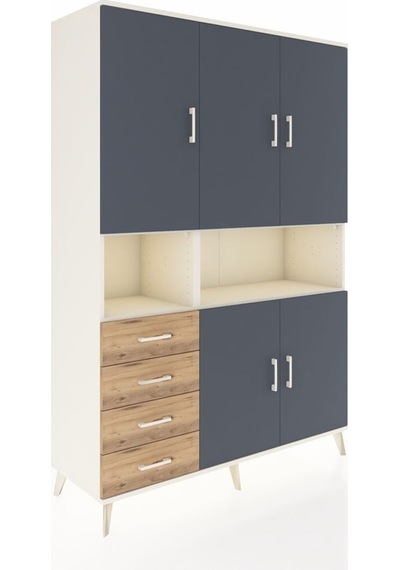 Hyperion Dolap 7 Raflı 4 Çekmeceli 5 Kapaklı 132x44x195 Aytaşı-antrasit/çam Antrasıt/atlas Çam Hyperion Dolap 7 Raflı 4 Çekmeceli 5 Kapaklı 132x44x195 Aytaşı-antrasit/çam Antrasıt/atlas Çam