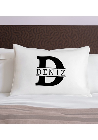 Bk Gift Kişiye Özel İsimli Pamuklu Yastık Kılıfı-1 50x70cm , Sevgiliye , Ev si, Tasarım Ev Tekstili