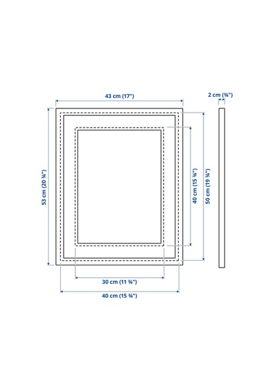 Ikea Sılverhojden Dekoratif Fotoğraf Çerçevesi 40 X 50 Cm Altın