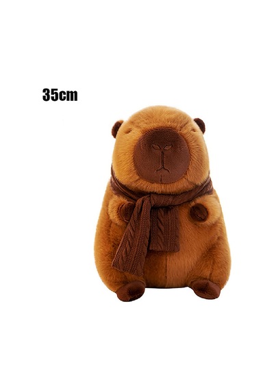Eşarp Kapibara Peluş Oyuncak Kapibara Peluş Hayvan Oyuncak 35 Cm Diğer