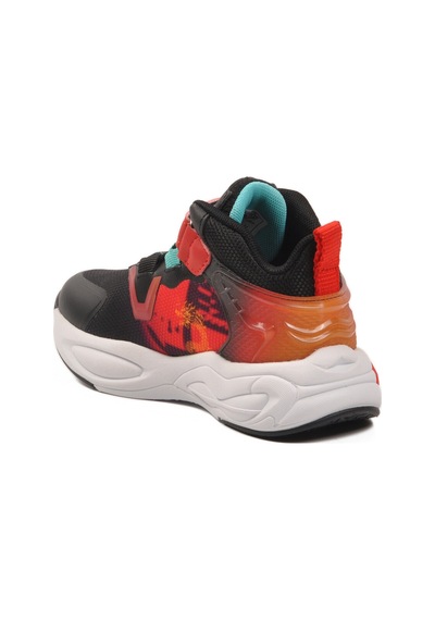 Marcokids Siyah Kırmızı Cırtlı Hafif Esnek Erkek Çocuk Spor Ayakkabı 161-t5411102 P Siyah-kırmızı