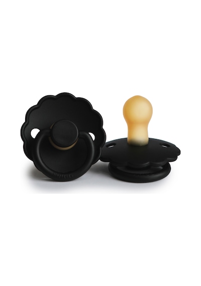Frigg Daisy Kauçuk Emzik Jet Black 0-6 Ay Siyah
