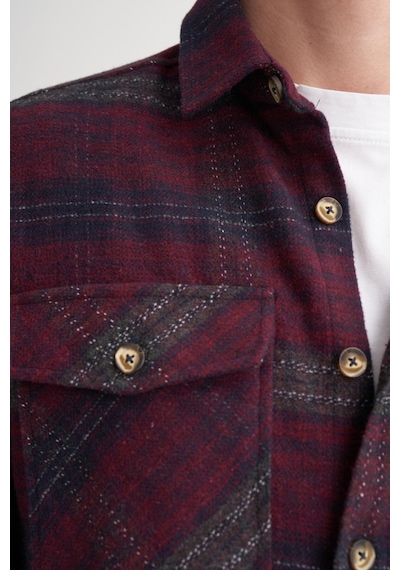 Cazador 23010 Erkek Oduncu Gömlek Bordo