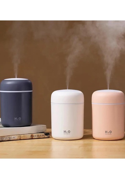 H 2 O Usb'li Ve Işıklı Ultrosonik Hava Nemlendirici Ve Buhar