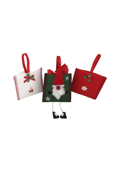 Yılbaşı Şeker Keseleri Noel Babalı 3'lü Set