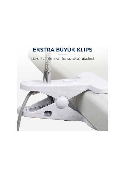Kıskaçlı Akrobat Led Masa Lambası - Esnek Gövdeli Kitap Okuma Ve Çalışma Lambası Renkli