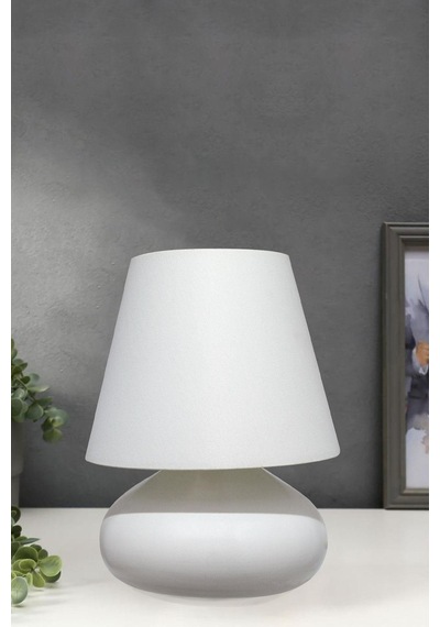 Motif Abajur Beyaz