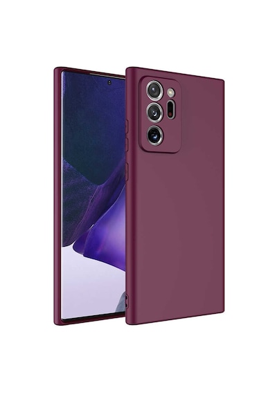 Noktaks - Galaxy Uyumlu Note 20 Ultra Uyumlu - Kılıf İçi Kadife Koruyucu Mara Lansman Kapak - Koyu Mor - T23839 Koyu Mor