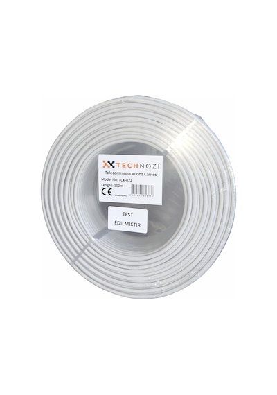 Technozi 2+1 Kalın Cctv Kamera Kablosu 100 Metre 0,22