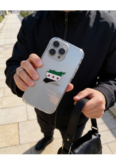 Suriye Haritası İçinde Bayrağı Ve Özgürlüğü Tarihi Telefon Sticker Premium Kalite Arka Süs A300143 Diğer