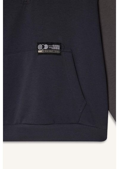 Defacto Oversize Kapüşonlu Baskılı Sweatshirt Erkek Çocuk G6135A826SP