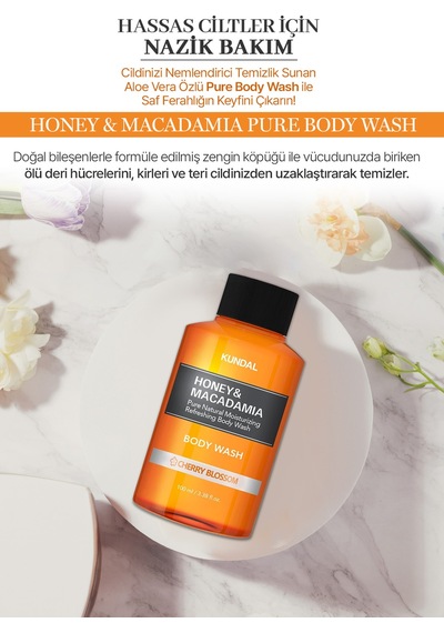 Kundal Honey & Macadamia Cherry Blossom Pure Body Wash 100 ML