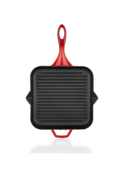 Schafer Guss Chef Döküm Kare Grill Tava 28x28Cm-1 Parça-Kırmızı