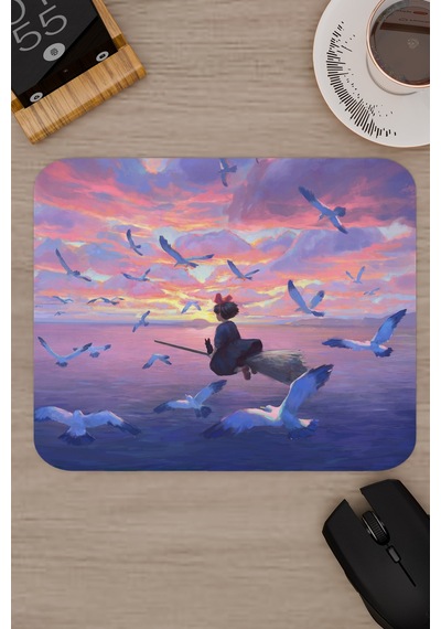 Kiki's Delivery Service Anime V5 - 22x18 Gaming Kauçuk Kaymaz Taban Mouse Pad Fare Altlığı
