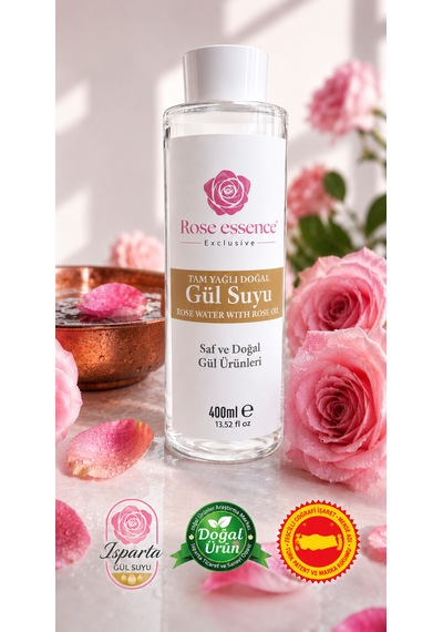 Rose Essence Exclusive Tam Yağlı Gül Suyu 400 ML