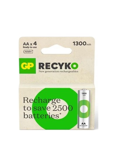 Şarjlı Kalem Pil, 1300 Mah Kapasite İle 4'lü Paket