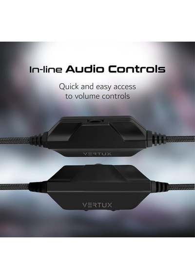 Oyuncu Kulaklık Stereo 7.1 Surround Kablolu Kulaküstü - Vertux Blıtz Siyah