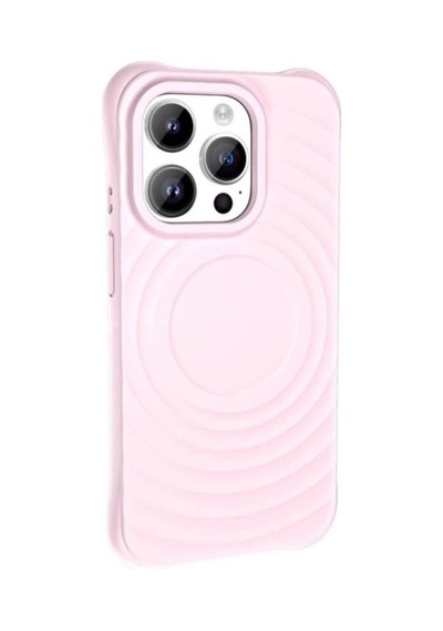 Apple Uyumlu iPhone 14 Pro Max M-safe Şarj Özellikli Airbagli Mat Görünümlü Zore Hepi Kapak Pembe Açık