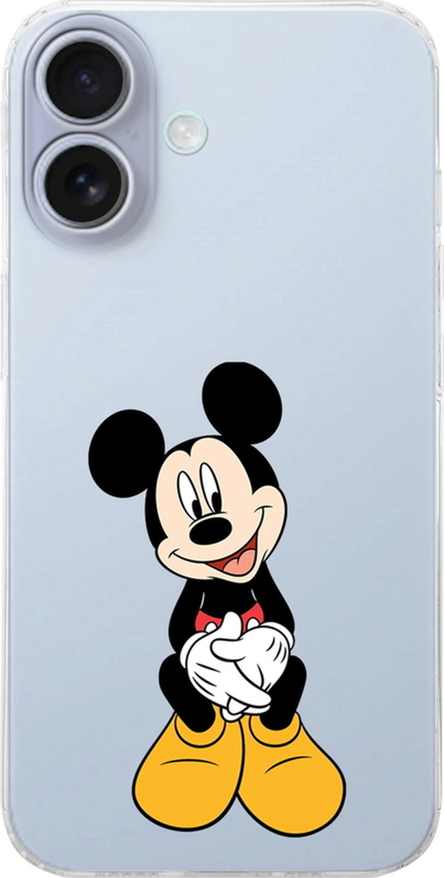 Apple Uyumlu iPhone 17 İle Kamera Çevresi Açık Mickey Mouse 1 Baskılı Şeffaf Kılıf
