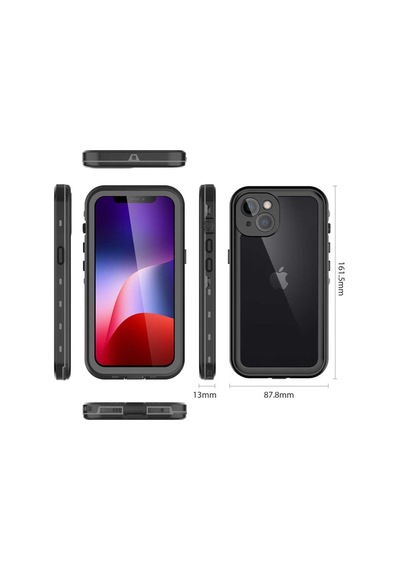 Apple Uyumlu  iPhone 13 M​​​​​​Ini Kılıf Su Geçirmez 1-1 Silikon Kapak