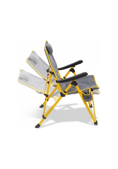 Madfox Flexlounge 3x Katlanabilir Kamp Sandalyesi Steel Mustard Sarı