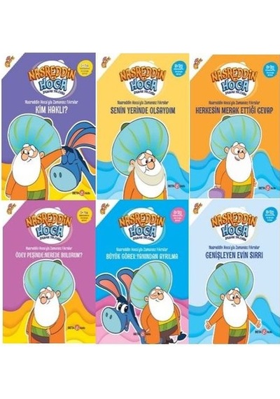 Nasreddin Hoca'yla Zamansız Fıkralar Serisi Seti - 6 Kitap Takım - Fatma Hazan Türkkol - Beta Kids