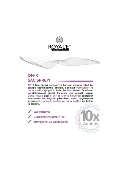 Royale Professional Bakım Etkili Besleyici Saç Parfümü 250 Ml