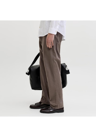Jack & Jones Erkek Keten Karisimli Jogger Pantolon - Kane - 12248606 Çok Renkli