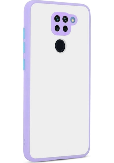 Xiaomi Redmi Note 9 Kilif Lens Korumali Mat Silikon Kapak 400012293