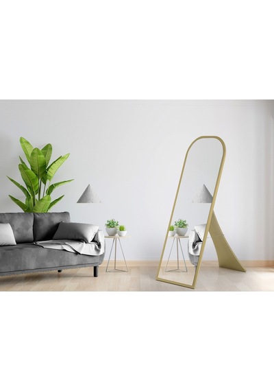 Lessa Gold / Boy Aynası / Dekoratif Boy Aynası / Ayaklı Boy Aynası / Altın