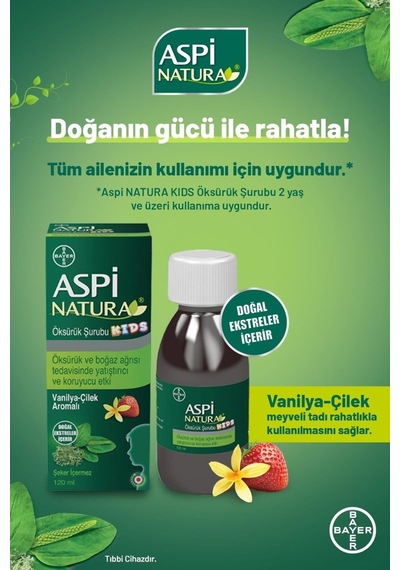 Aspi Natura Kids Çocuklar İçin Şurubu 120 Ml