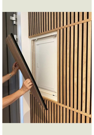 Atlantik Çam 10 Adet 40x40cm Yeni Nesil Akustik Ahşap Duvar Paneli