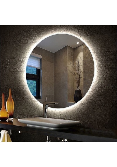 70 Cm Beyaz Ledli  Banyo Aynası Tuvalet Aynası
