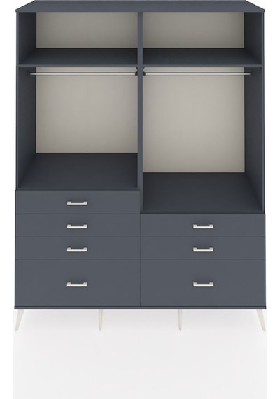 Kronos Gardrop 4 Raflı 7 Çekmeceli 2 Askılı 176x59x221 Antrasit-antrasit Antrasit Kronos Gardrop 4 Raflı 7 Çekmeceli 2 Askılı 176x59x221 Antrasit-antrasit Antrasit