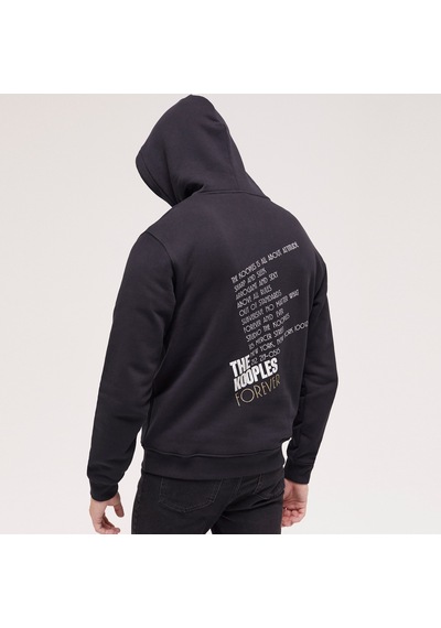 The Kooples Erkek Baskılı Siyah Sweatshırt