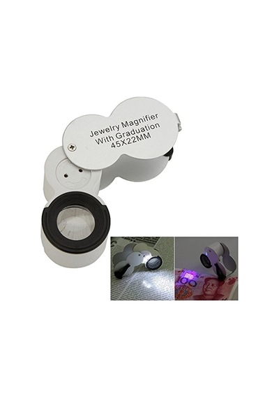 45x22 Ledli Para Algılama Ve Mezuniyet Takı Değerleme Büyüteç