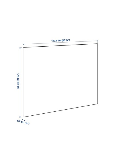 Ikea Lysekıl Çift Taraflı Duvar Paneli, Paslanmaz Çelik-pirinç, 119,6x55 Cm
