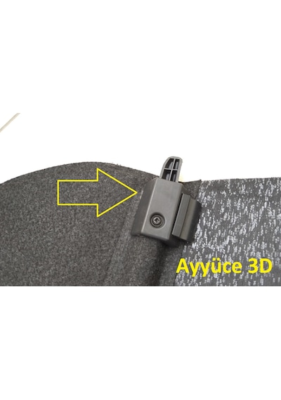 Ayyüce 3d, Renault Clio 2006-2011 Kasa Bagaj Pandizot Ayakları,2x