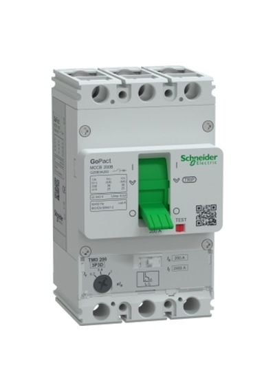 Schneider Electric GoPact Şalter 200B, 3P3D 25kA AC 200A  TMD  Ayar Sahalı - G20B3A200