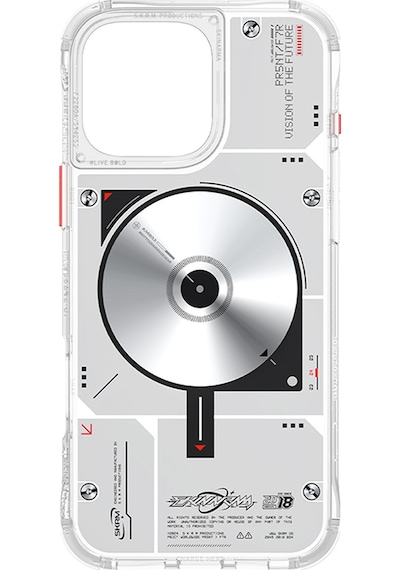 Apple Uyumlu iPhone 16 Pro Max Kılıf Magsafe Özellikli Disk Desenli Airbag Tasarımlı Skinarma Nova Kapak Şeffaf