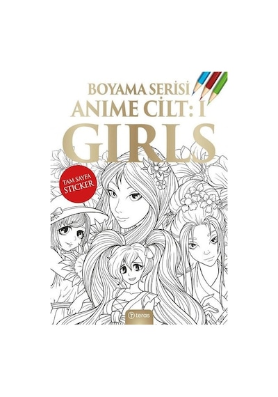 Anime Boyama Cilt 1 - Girls- Teras Kitap