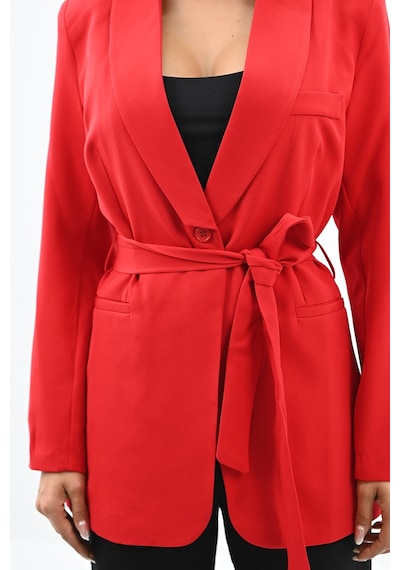 Kadın Kuşaklı Blazer Ceket 9004-1-24 001